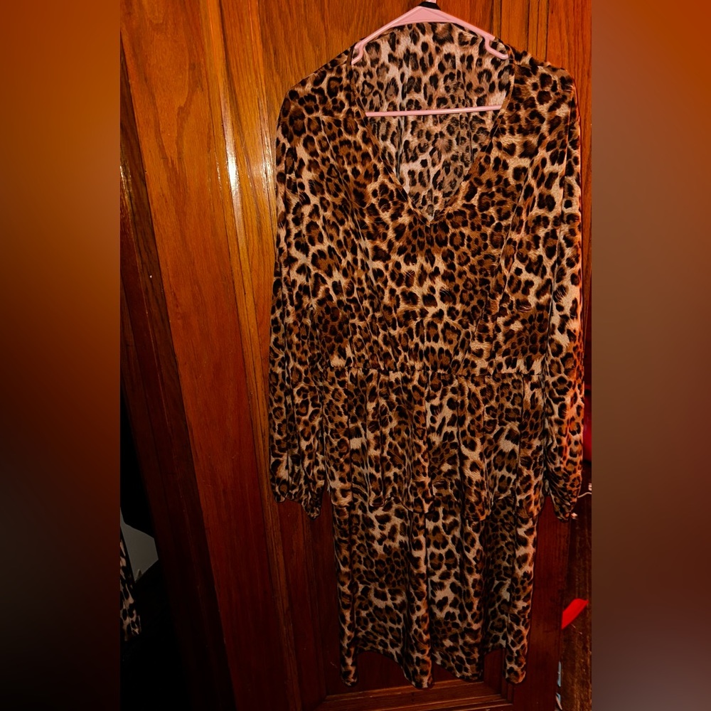 SHEIN cheetah dress